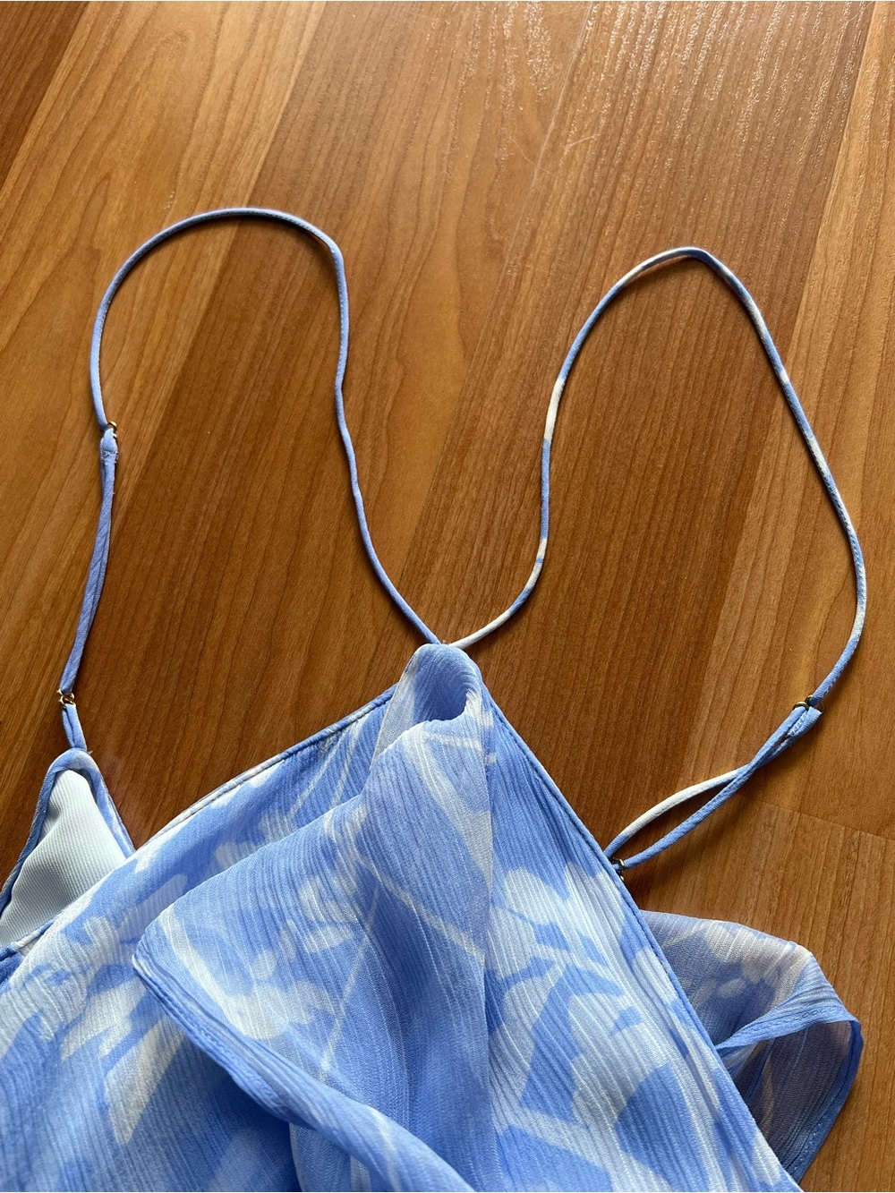 Amanda Uprichard Pale Blue Floral Halter Maxi Dress - Picture 10 of 12